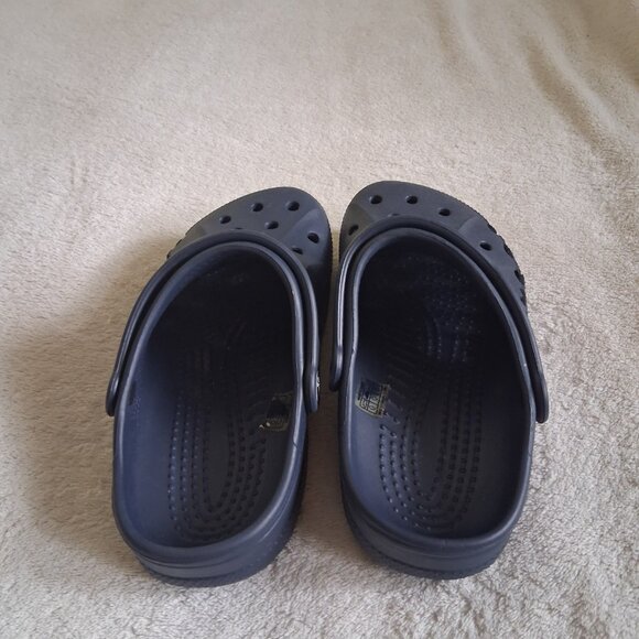 Crocs Boys Unisex Youth Size 3 Navy Blue Baya Clogs - Picture 5 of 8